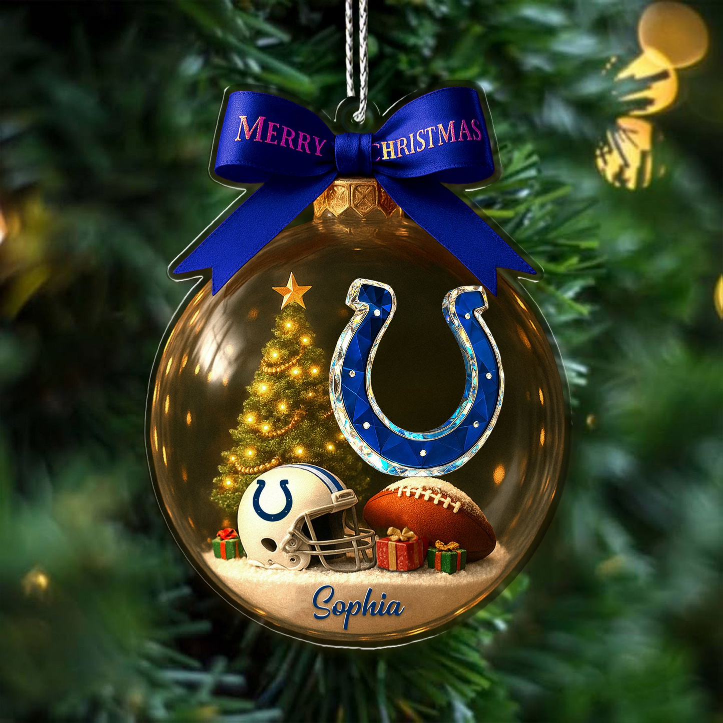 Premium NFL IND Chrismast Ornament V4 NMD TTV