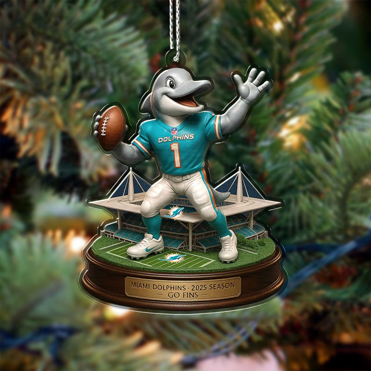 Premium NFL MIA Chrismast Ornament V4 NMD TTV
