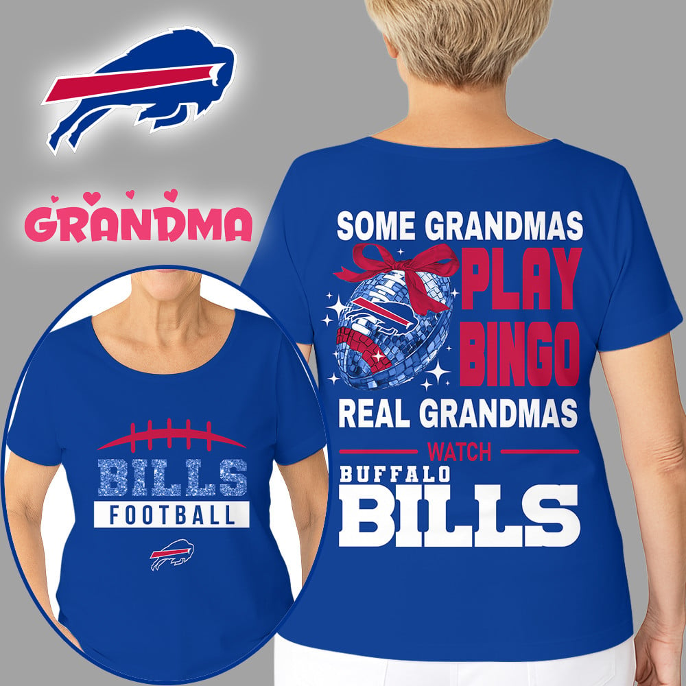 Premium NFL X BUF Football Grandmas Fan 3D SHIRT  NDT NHM