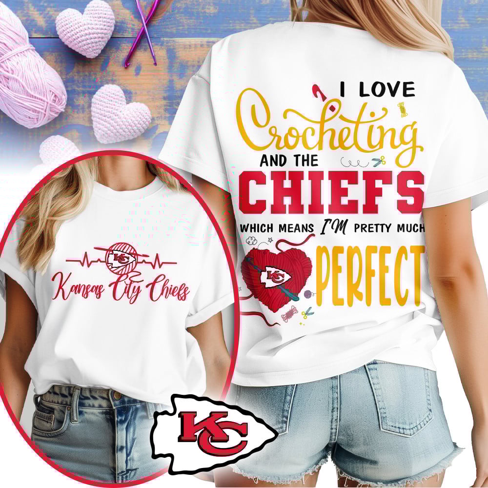 Premium NFL x KCC Crochet Fan 3D Shirt NDT NHM 2810