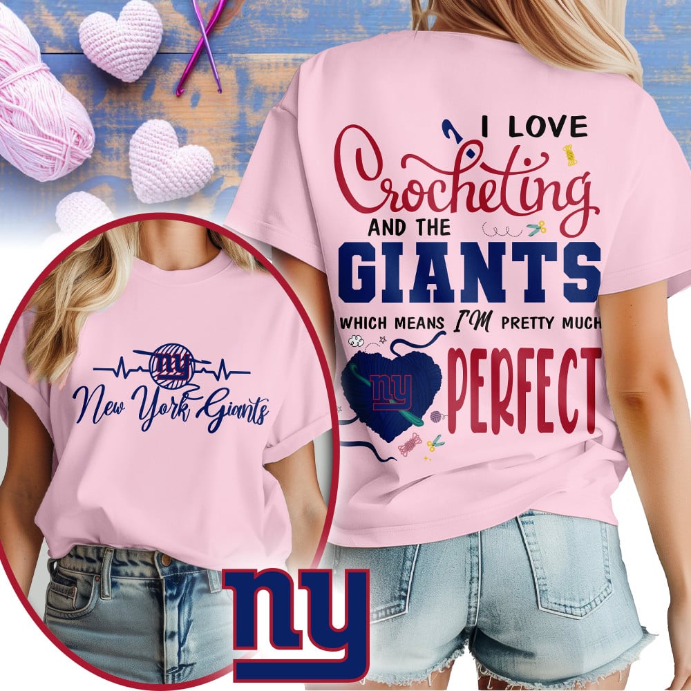 Premium NFL x NYG Crochet Fan 3D Shirt NDT NHM 2810
