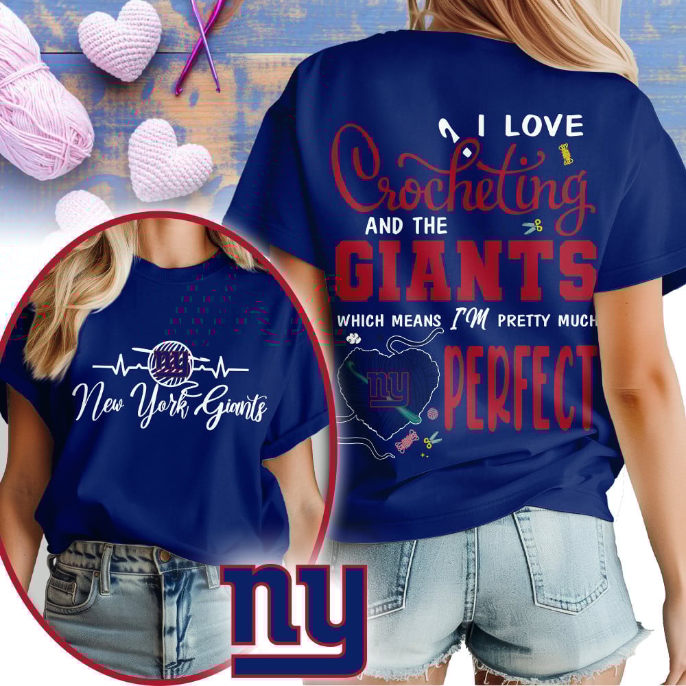 Premium NFL x NYG Crochet Fan 3D Shirt NDT NHM 2810