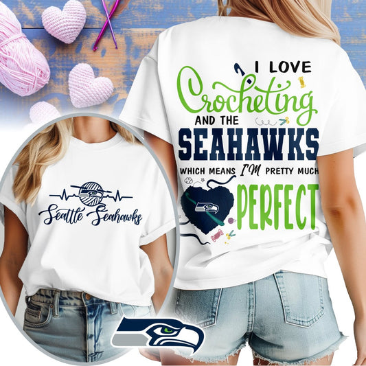 Premium NFL x SEA Crochet Fan 3D Shirt NDT NHM 2810
