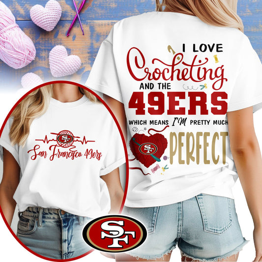 Premium NFL x SF Crochet Fan 3D Shirt NDT NHM 2810