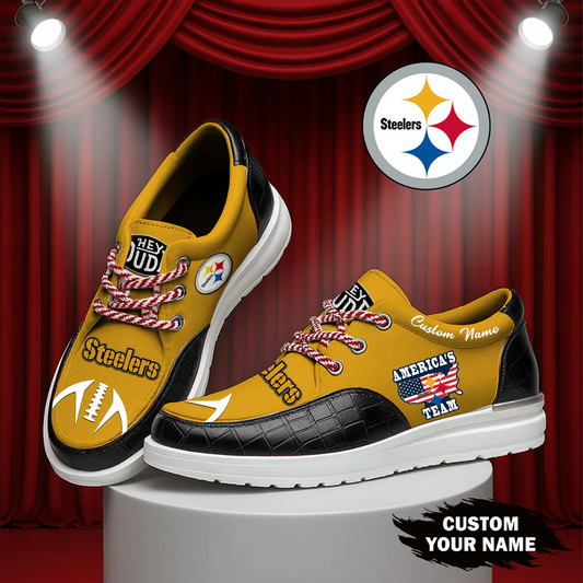 Premium Nfl x PIT Leather Loafer Limited edition Shoes NDT TDT