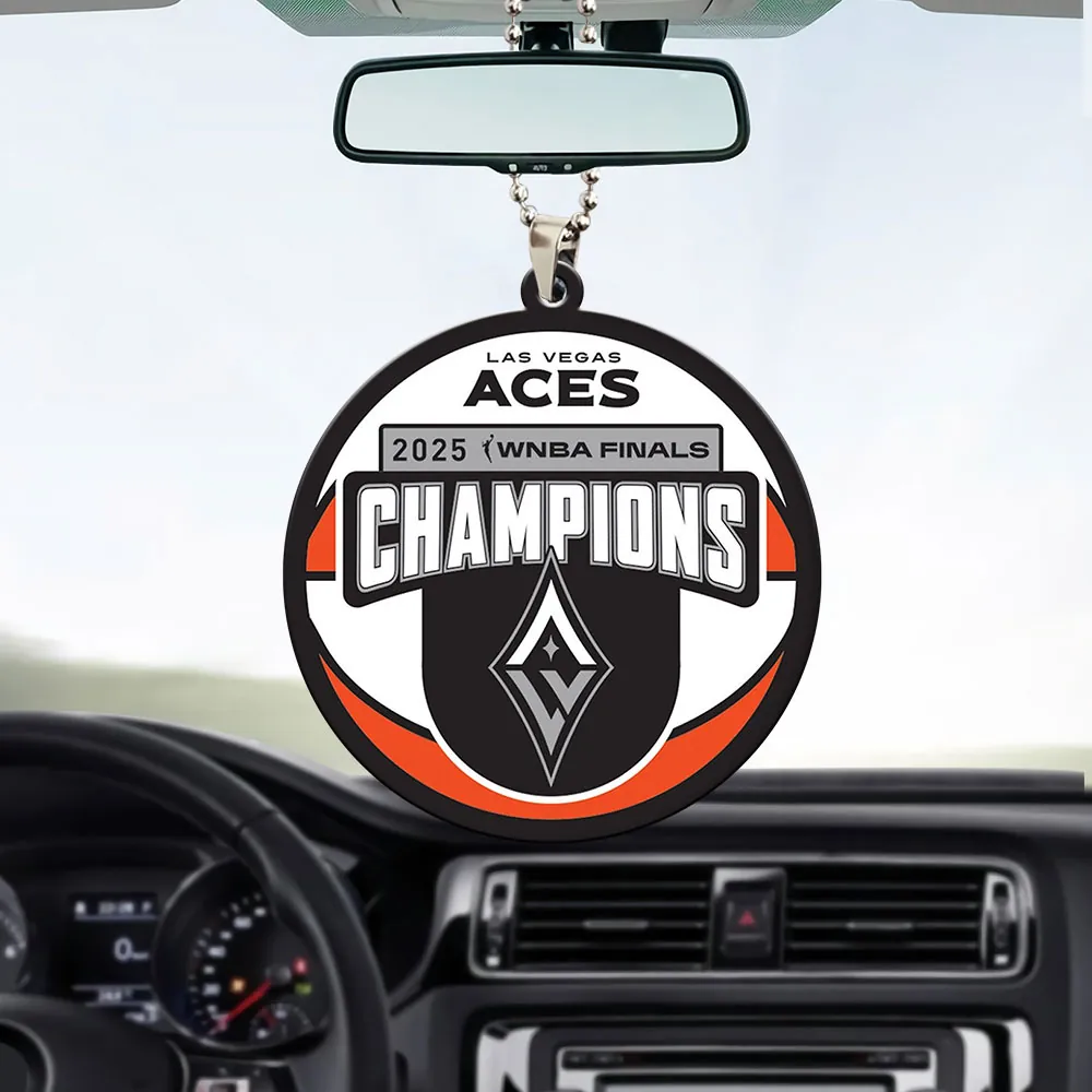 Premium WNBA LVA Champions 2025 Acrylic Car Ornament V1 NMD TTV