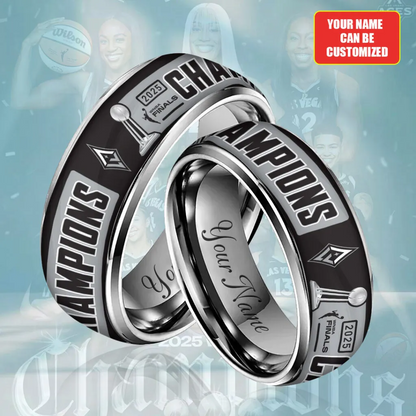 Premium WNBA LVA Champions 2025 Acrylic Custom Alloy Ring V1 NMD TTV