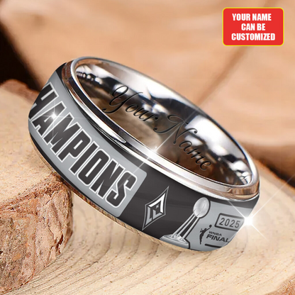 Premium WNBA LVA Champions 2025 Acrylic Custom Alloy Ring V1 NMD TTV
