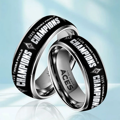 Premium WNBA LVA Champions 2025 Acrylic Custom Alloy Ring V2 NMD TTV