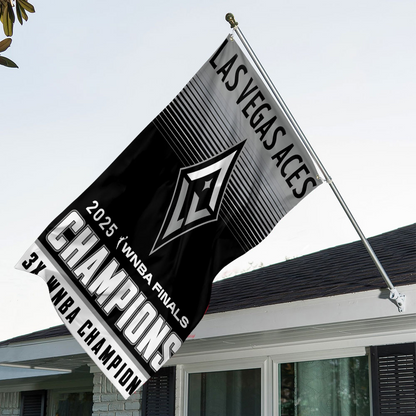 Premium WNBA LVA Champions 2025 Acrylic House Flag V1 NMD TTV