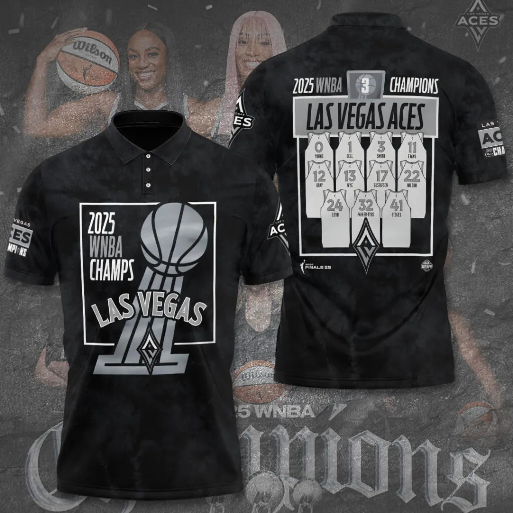 Premium WNBA LVA Champions 2025 Polo V18 NMD TTV