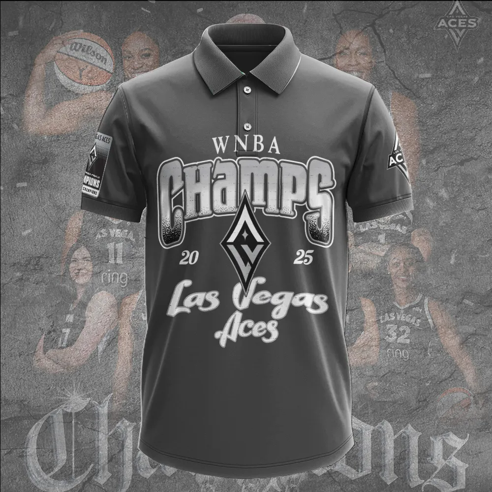 Premium WNBA LVA Champions 2025 Polo V7 NMD TTV