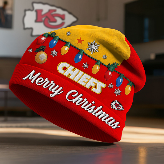 Premium NFL X KCC Christmas Beanie Hat NDT NHM 2810