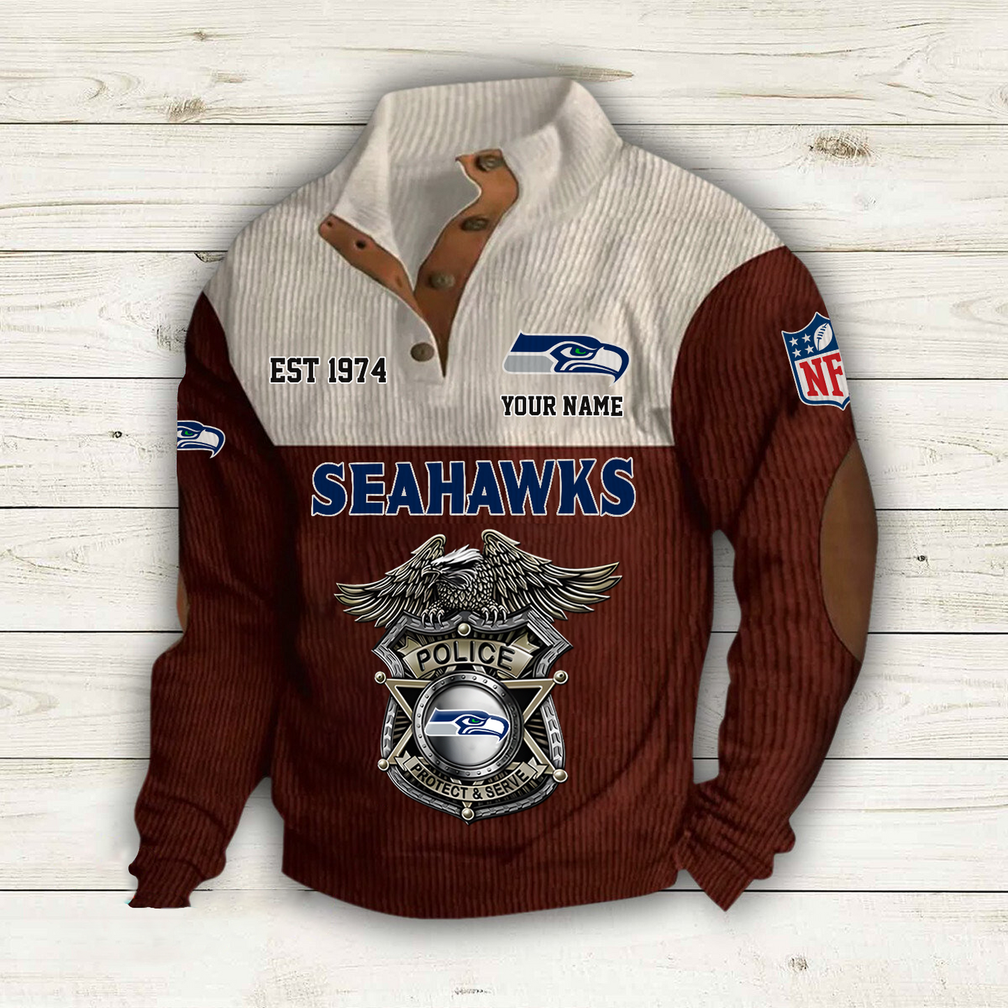 SEA x NFL Custom Name Sport Sweatshirt DatND DVT