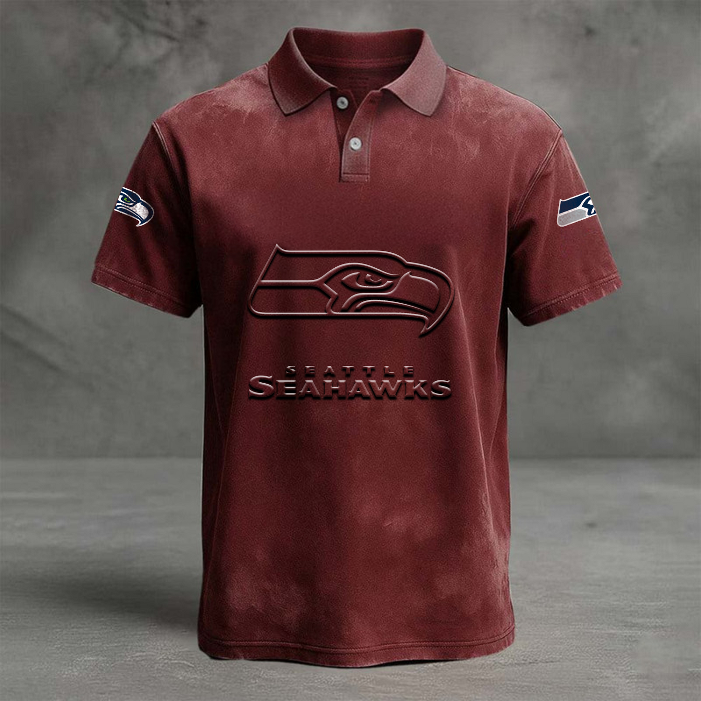 SEA x NFL Embossed Polo Shirt DATND TANTD