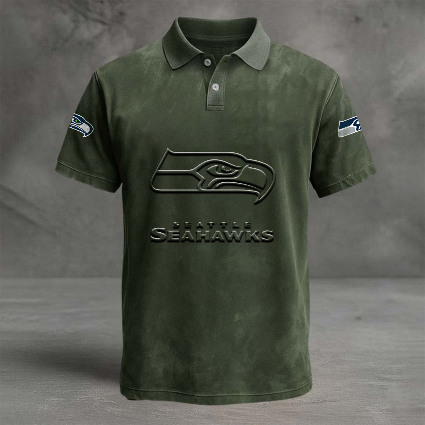 SEA x NFL Embossed Polo Shirt DATND TANTD