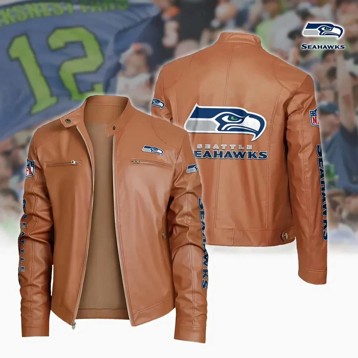 SEA x NFL Sport Leather Jacket DATND TANTD