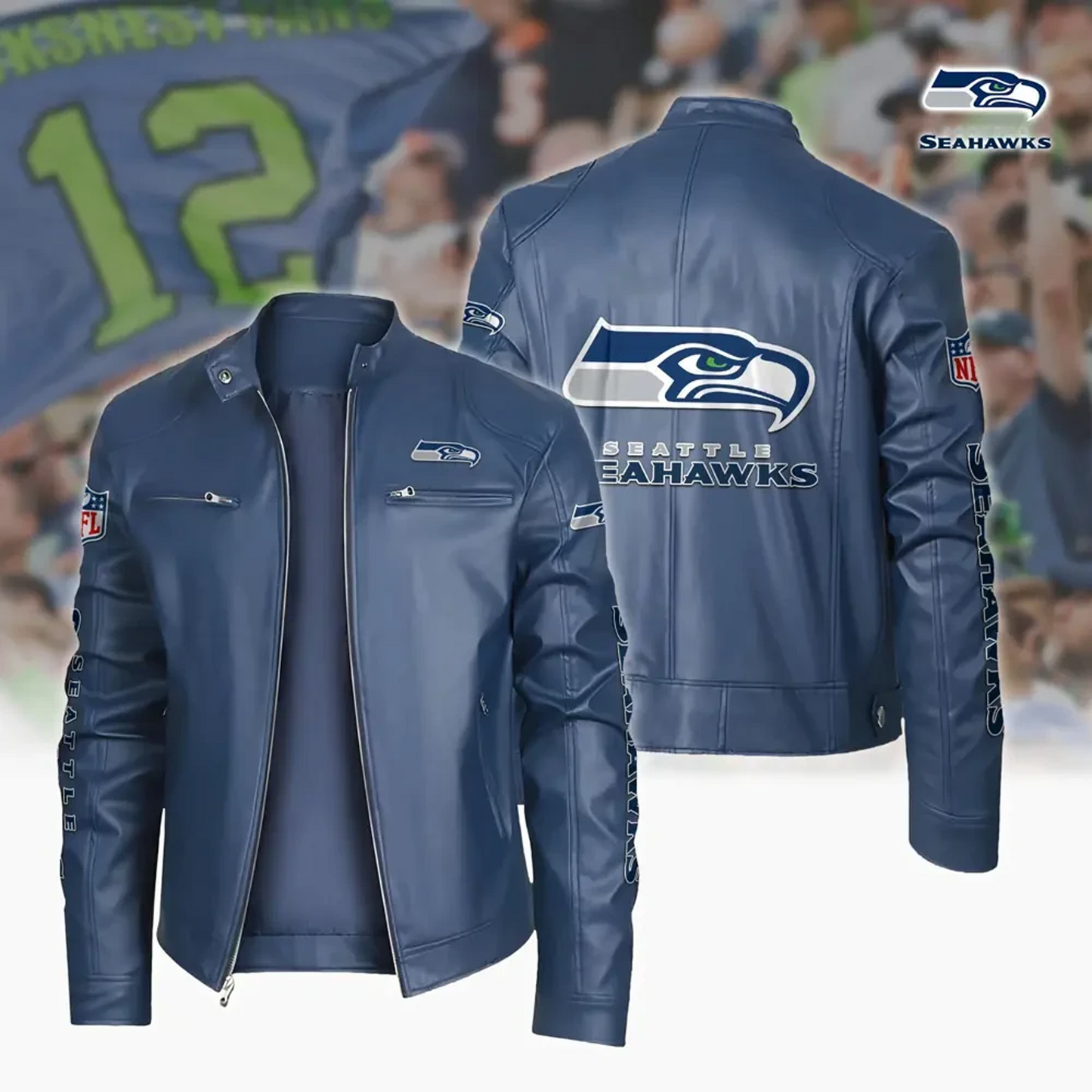 SEA x NFL Sport Leather Jacket DATND TANTD