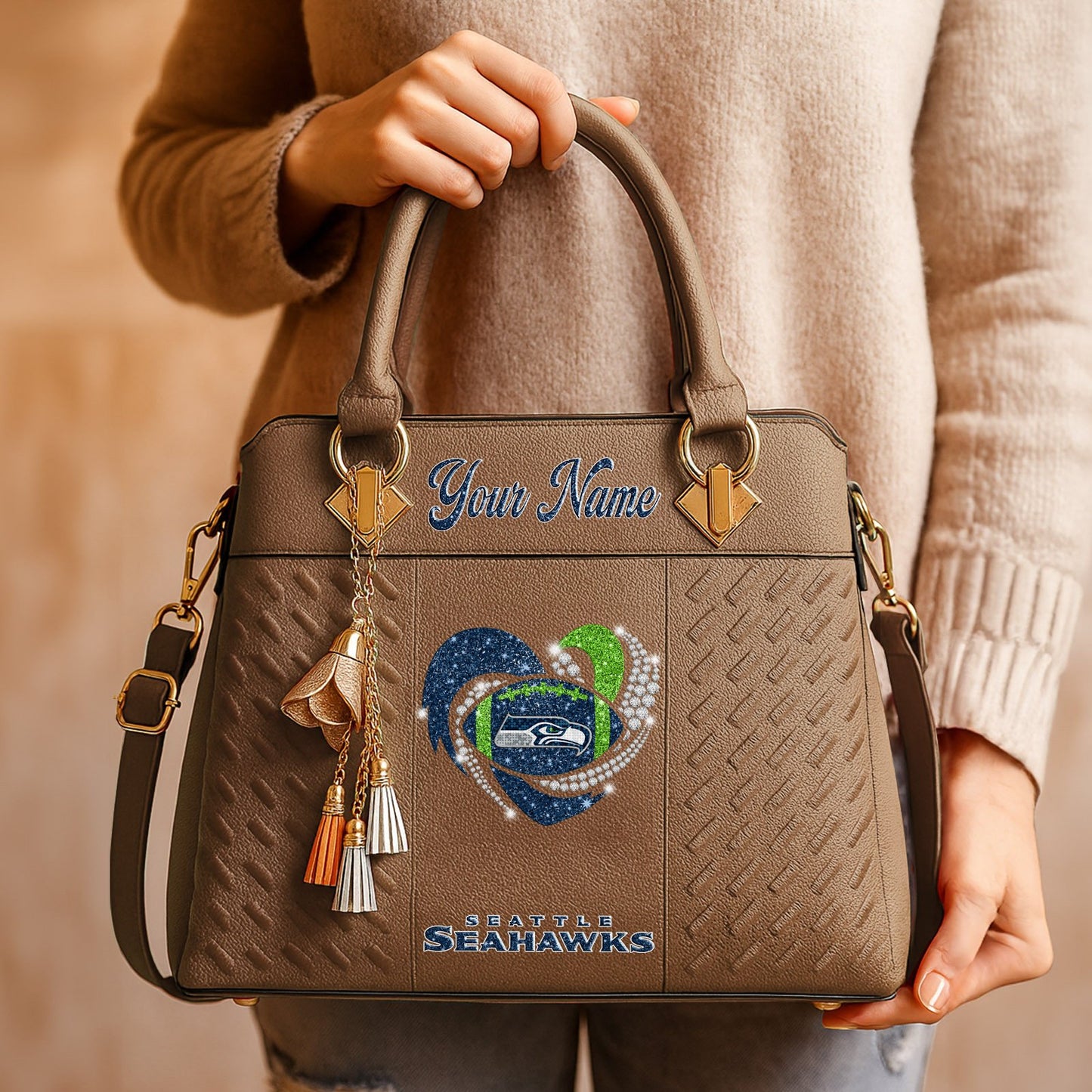 SEA x NFL Zip Handbag 0811 DatND DVT