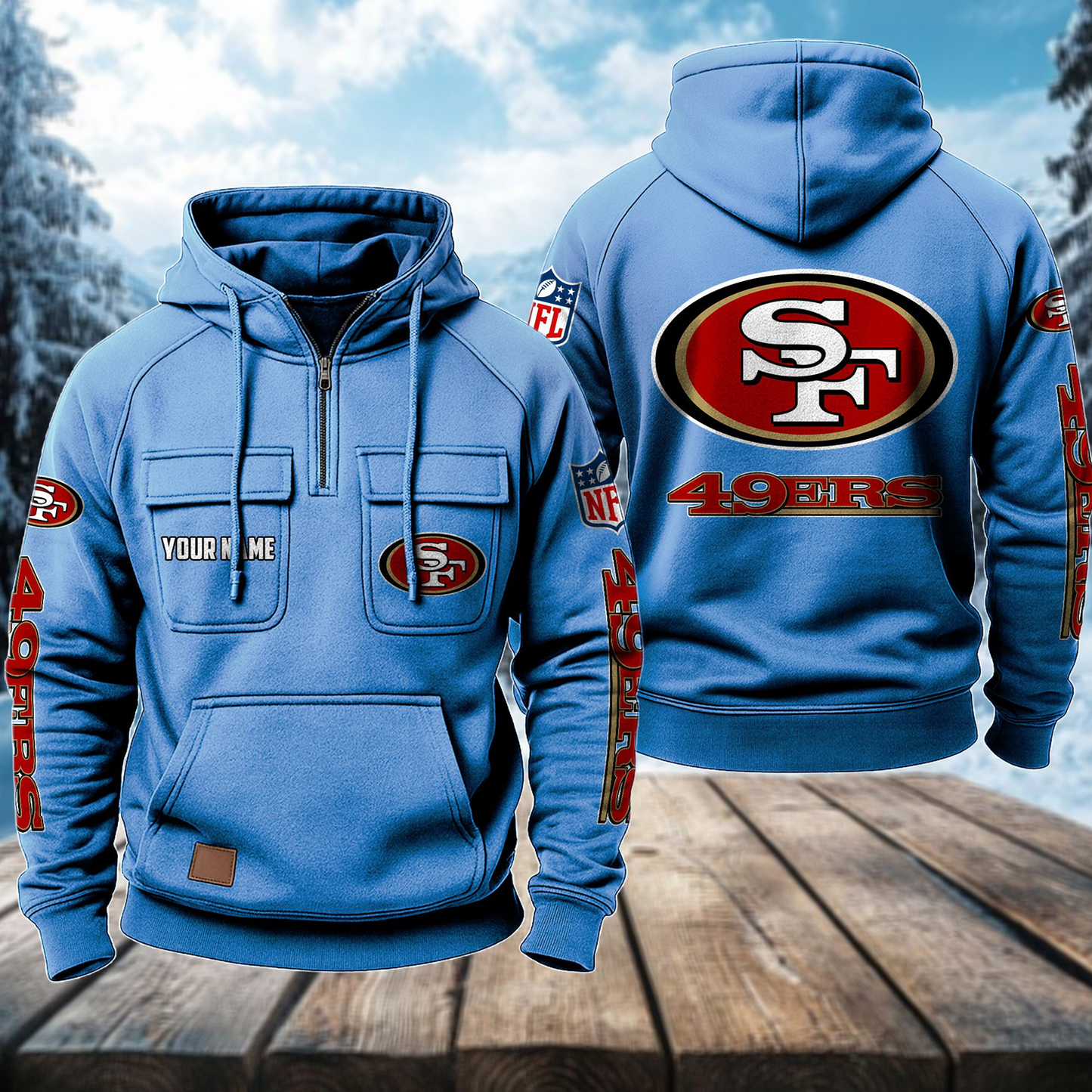 SF x NFL Premium Hoodie DATND TANTD
