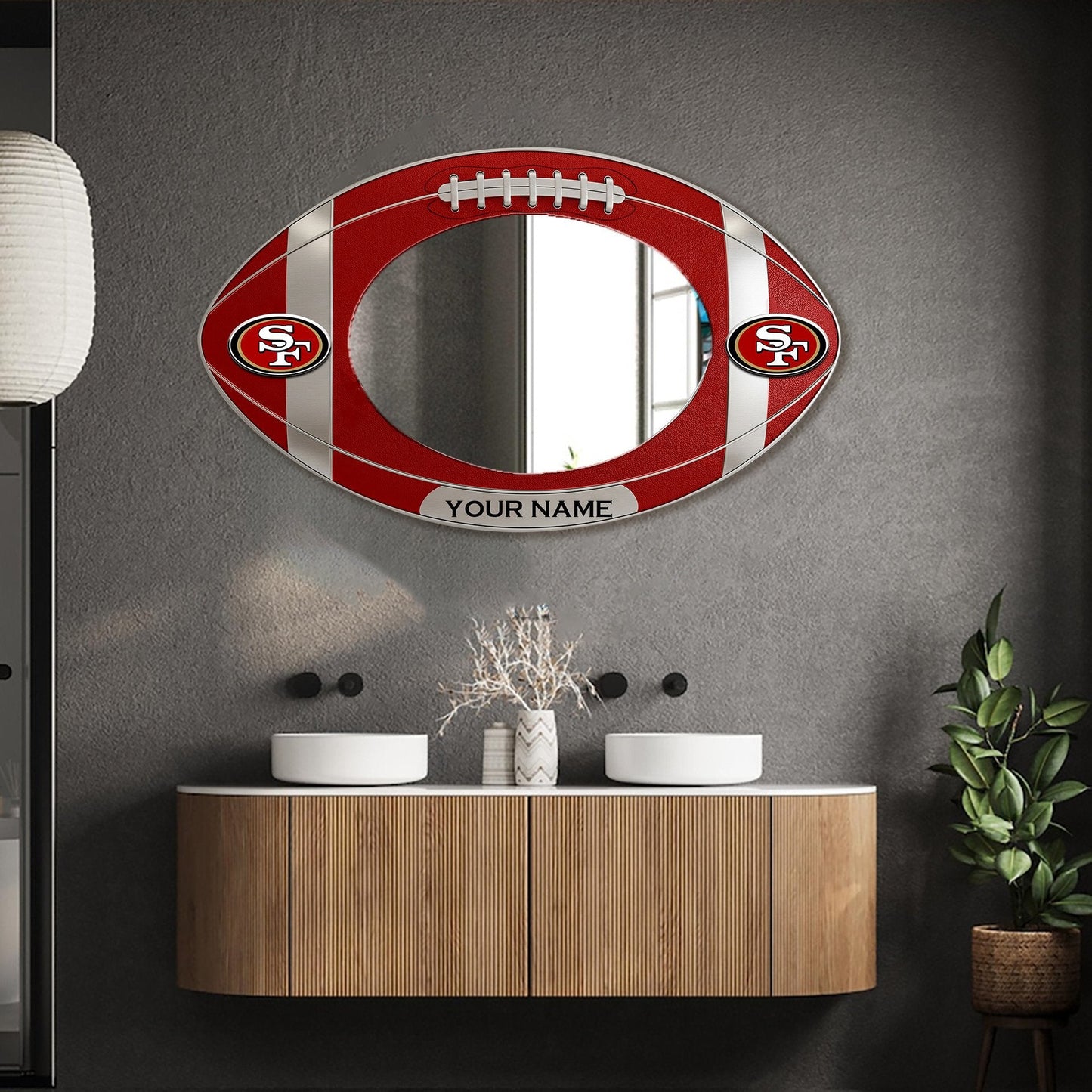 SF49 Custom NFL Wall Mirror Decor For Fan DDT CTND