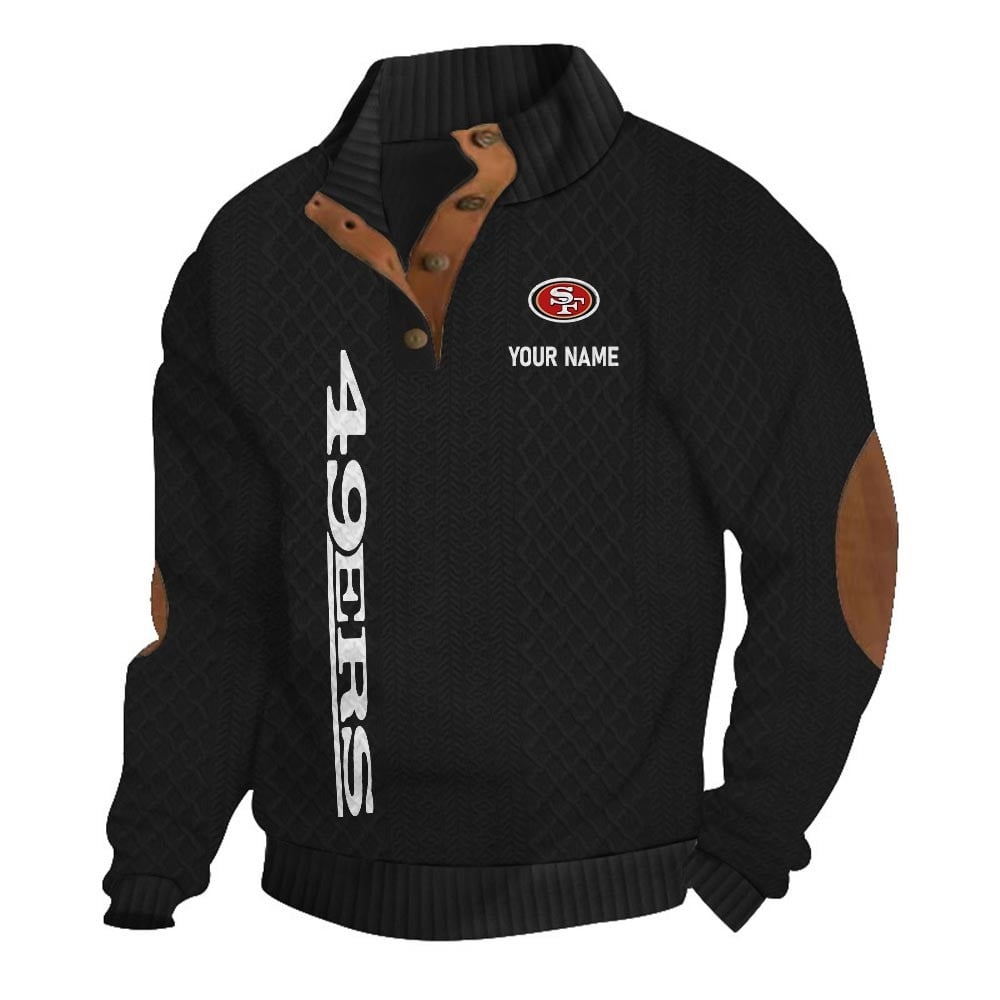 SF49 NFL Basic Knitted Stand Collar Sweatshirt DDT CTND