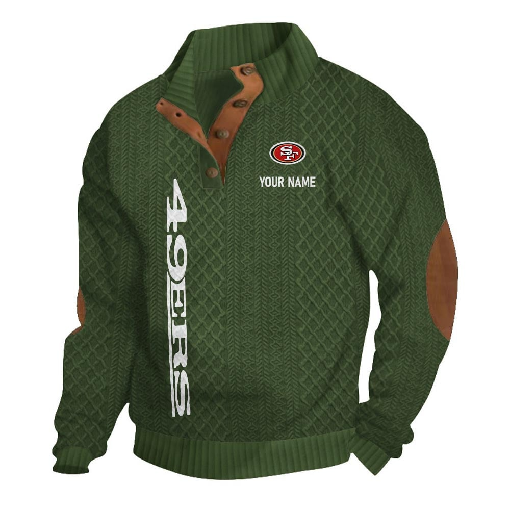 SF49 NFL Basic Knitted Stand Collar Sweatshirt DDT CTND