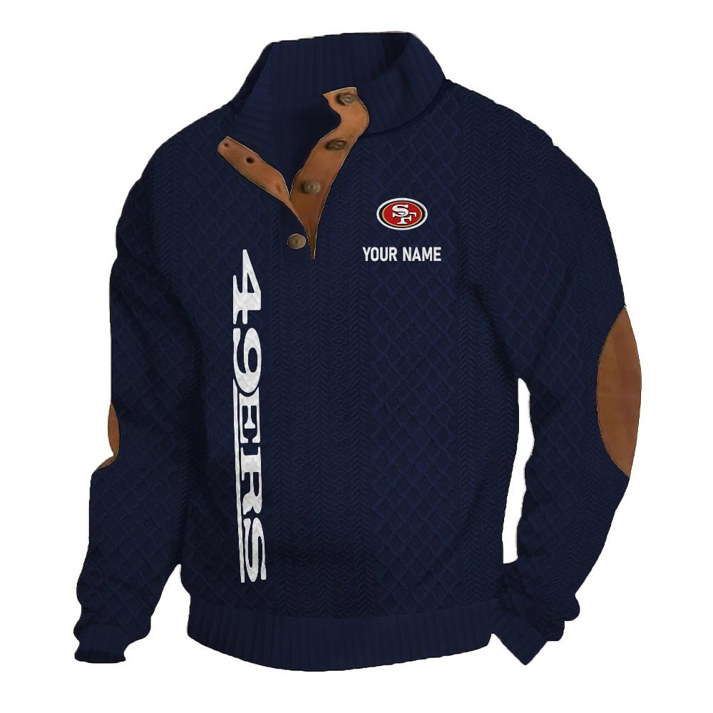 SF49 NFL Basic Knitted Stand Collar Sweatshirt DDT CTND