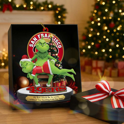 SF49 Premium NFL x Grinch Acrylic Ornament DDT NTL
