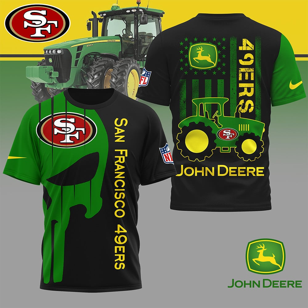 SF49 Premium NFL x John Deere 3D Shirt DDT NTL