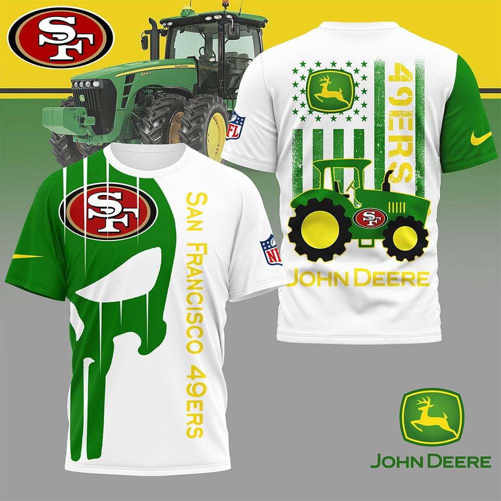 SF49 Premium NFL x John Deere 3D Shirt DDT NTL