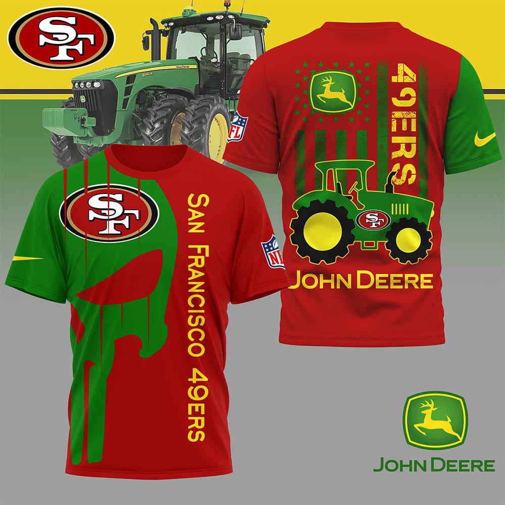 SF49 Premium NFL x John Deere 3D Shirt DDT NTL