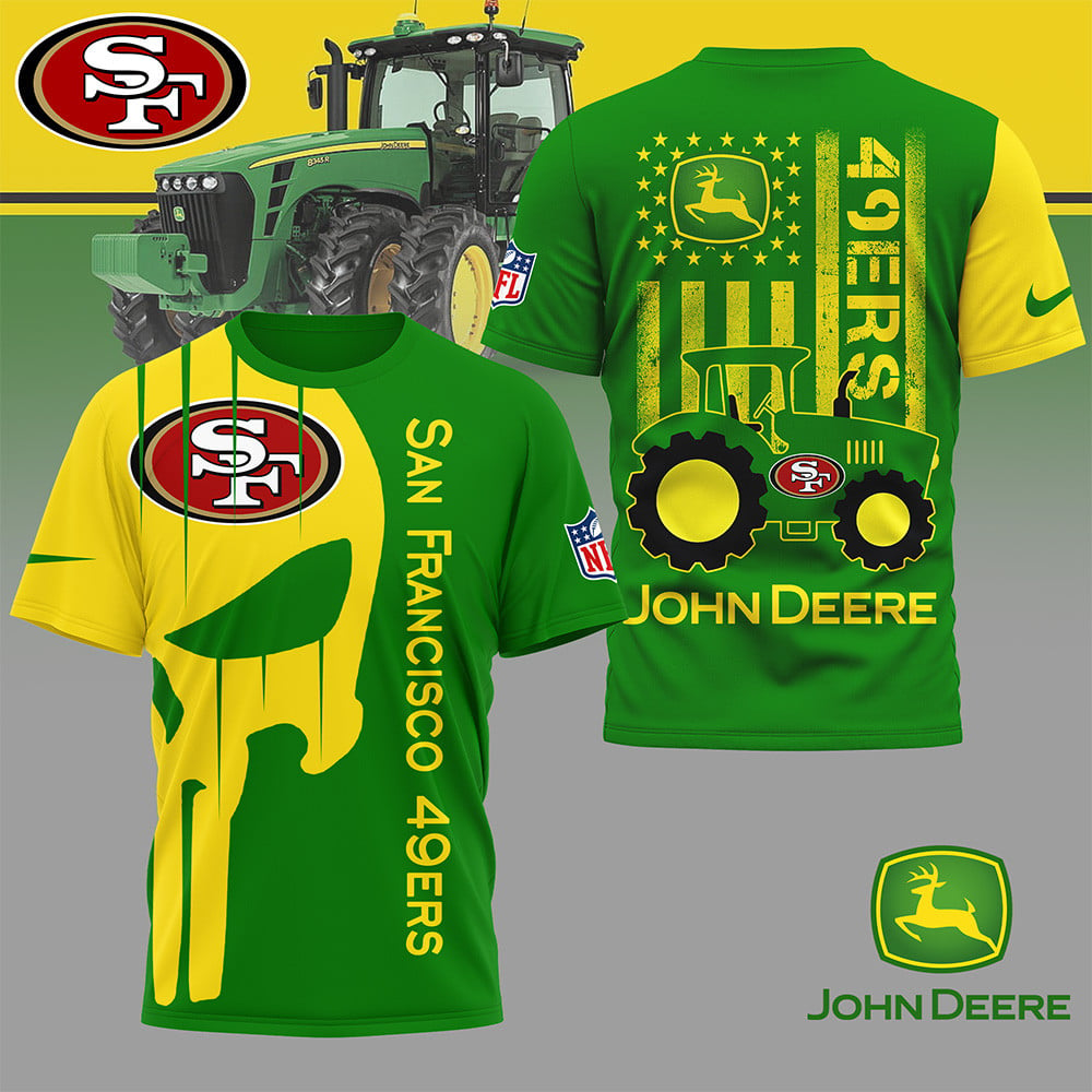SF49 Premium NFL x John Deere 3D Shirt DDT NTL