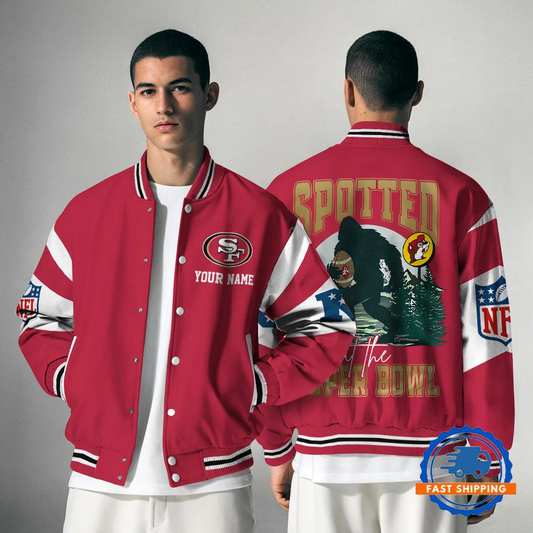 SF49 x NFL Spotted at the Super Bowl Varsity Jacket DDT NTL