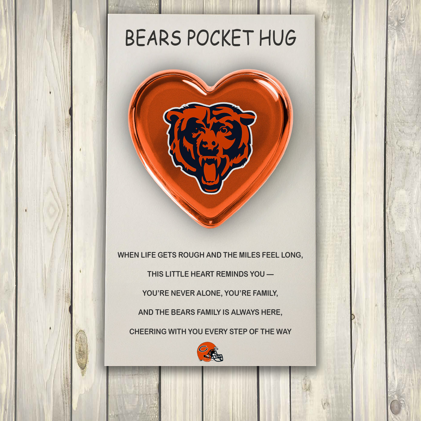 SIGNATURE NFL X CHI POCKET HEART FOR BIG FAN 20 NDT TDT