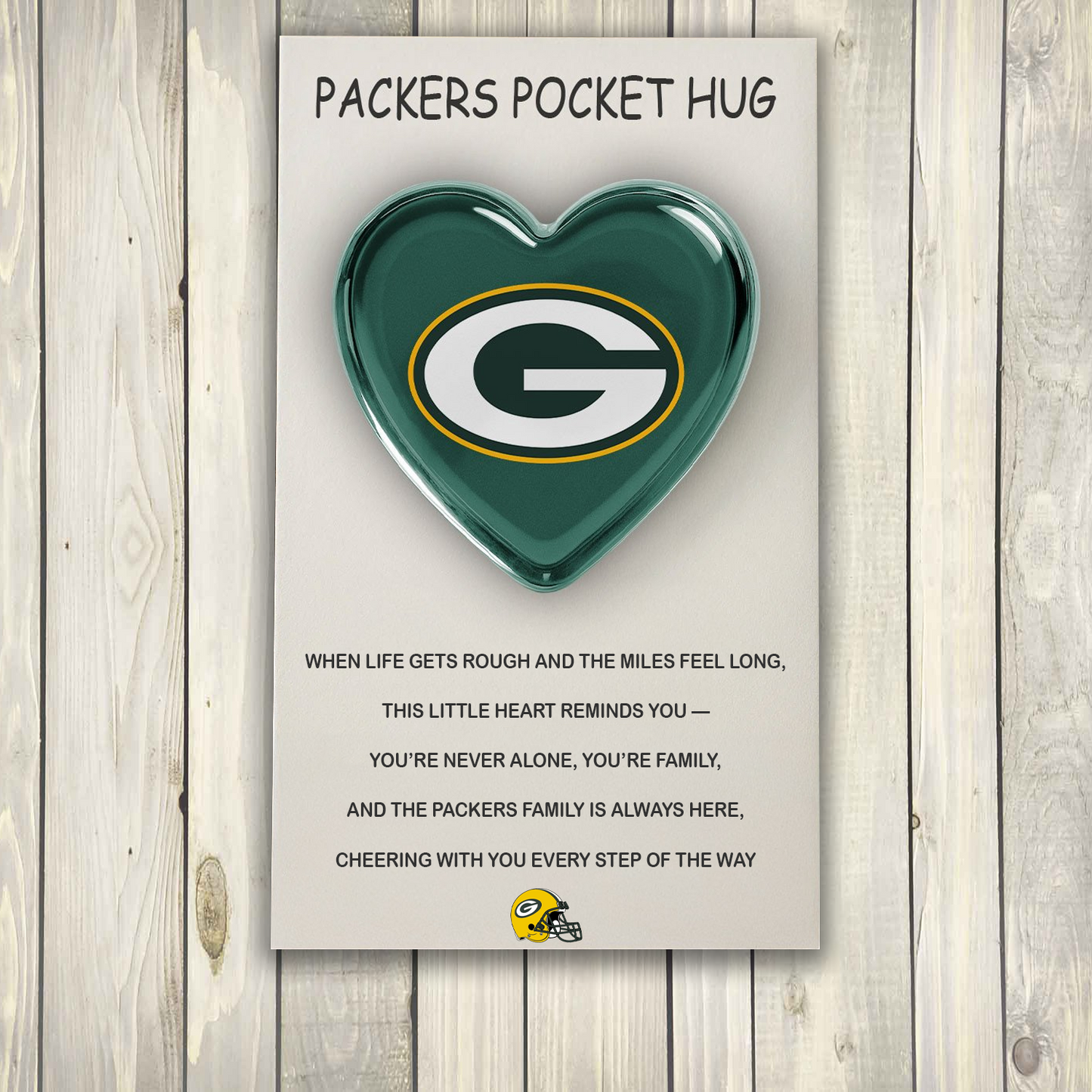 SIGNATURE NFL X GB POCKET HEART FOR BIG FAN 20 NDT TDT