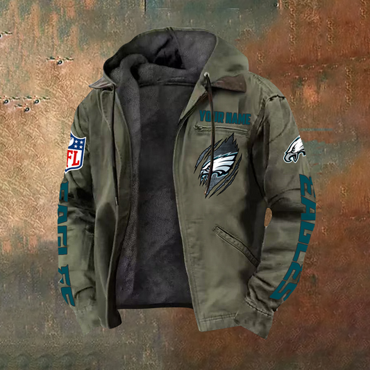 SIGNATURE NFL X PHI Hooded Cardigan Jacket NDT TDT 251025