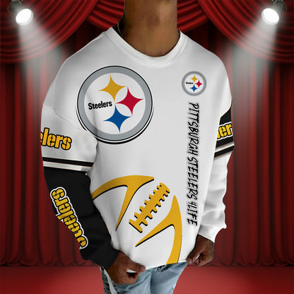 SIGNATURE NFL X PIT Graphic Crew Neck Over Sized Sweatshirt 2025 NDT NHM