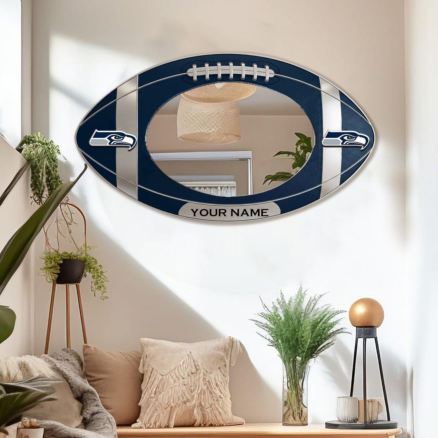 SS Custom NFL Wall Mirror Decor For Fan DDT CTND