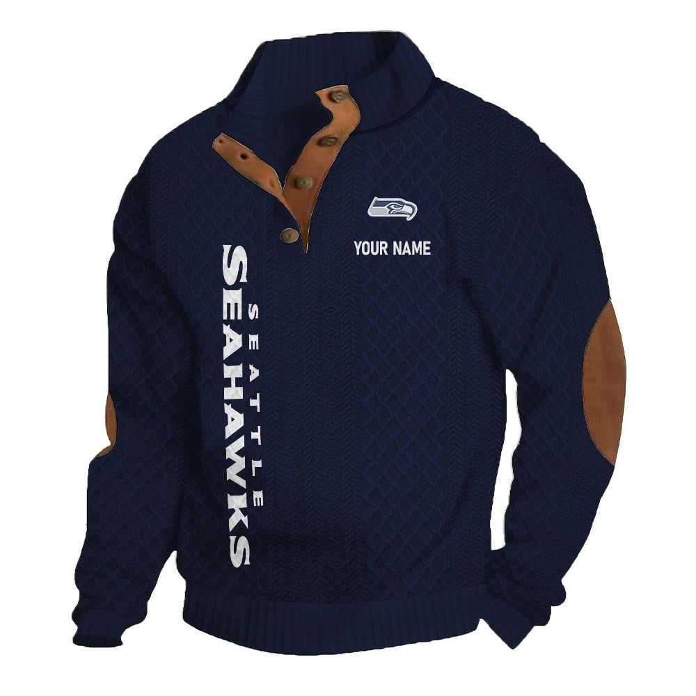SS NFL Basic Knitted Stand Collar Sweatshirt DDT CTND