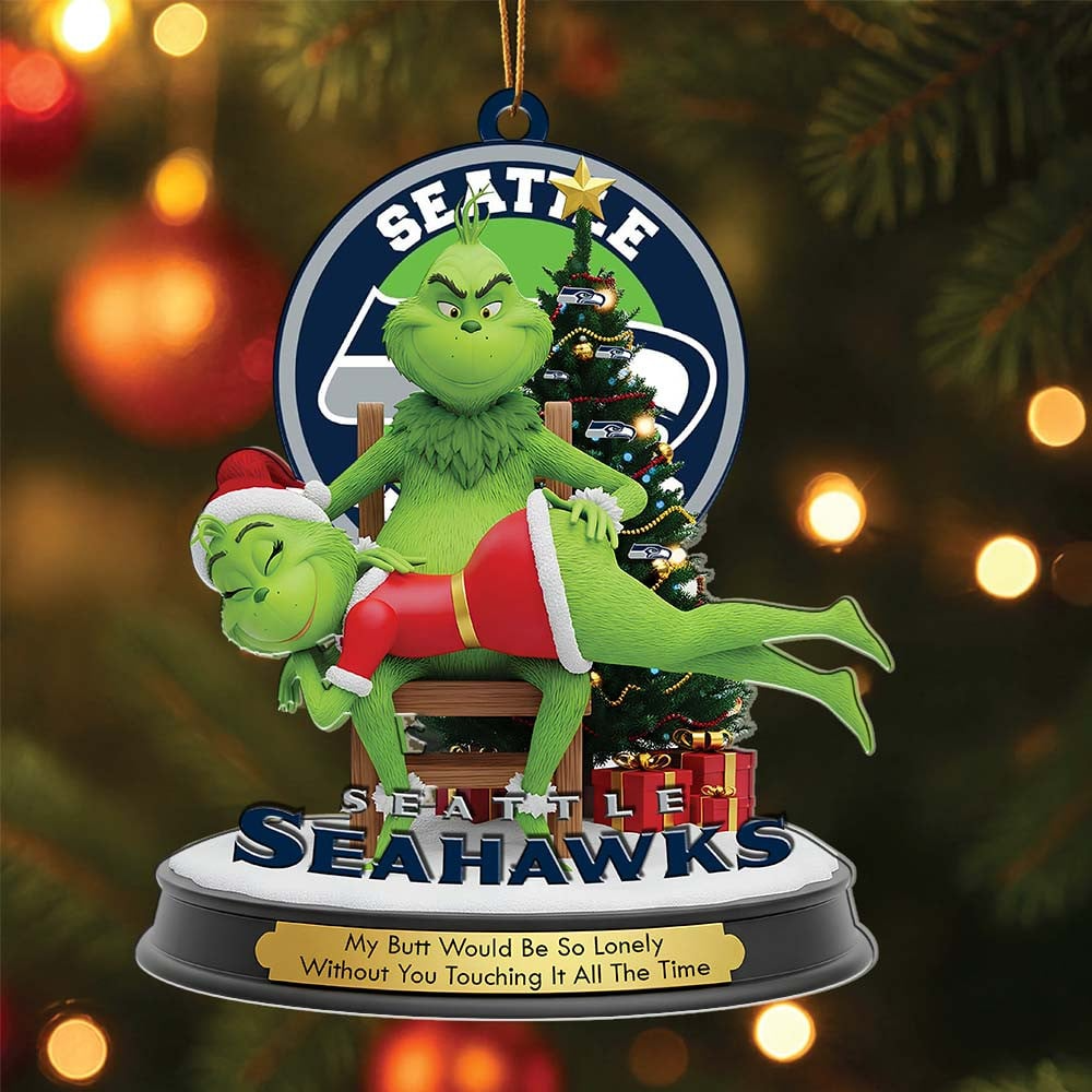SS Premium NFL x Grinch Acrylic Ornament DDT NTL