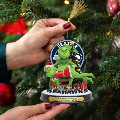 SS Premium NFL x Grinch Acrylic Ornament DDT NTL