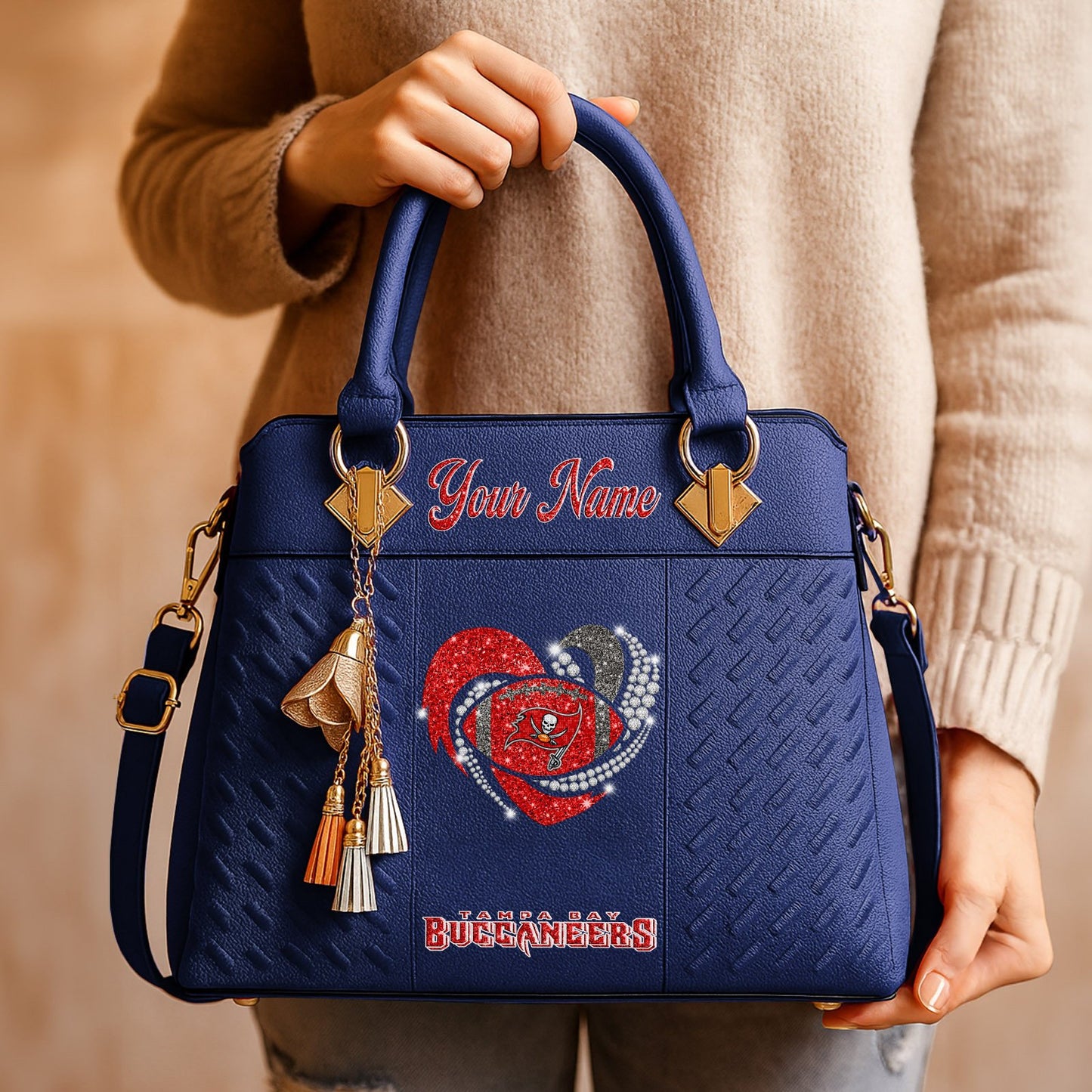 TB x NFL Zip Handbag 0811 DatND DVT