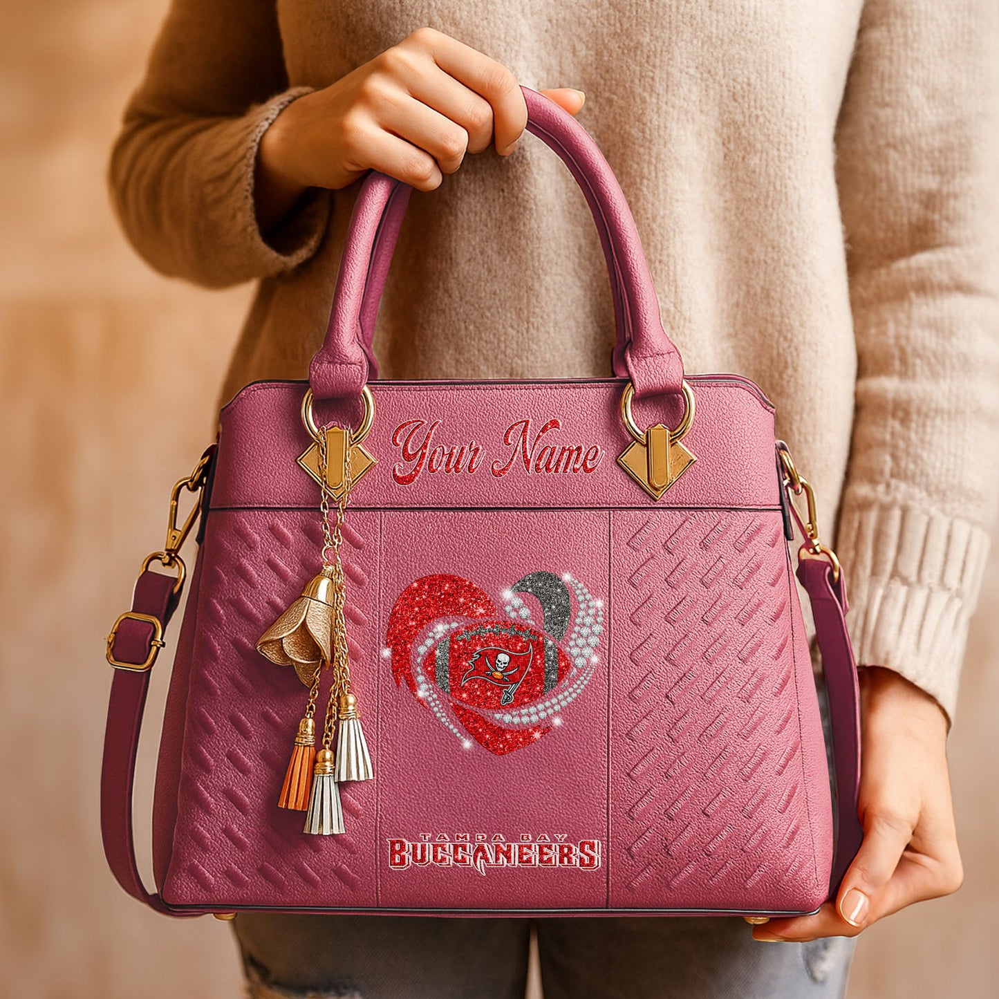 TB x NFL Zip Handbag 0811 DatND DVT