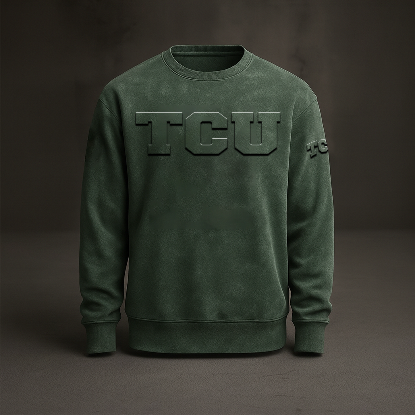 TCU x NCAA Embossed Sweat Shirt DATND TANTD