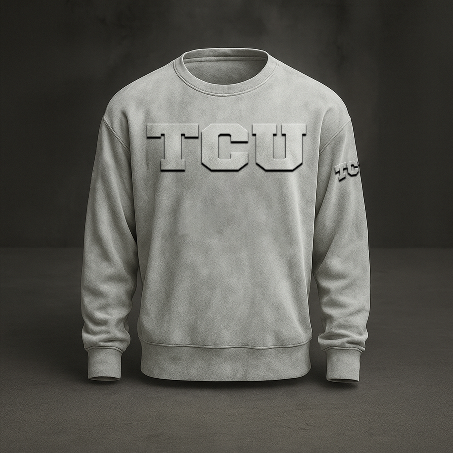 TCU x NCAA Embossed Sweat Shirt DATND TANTD