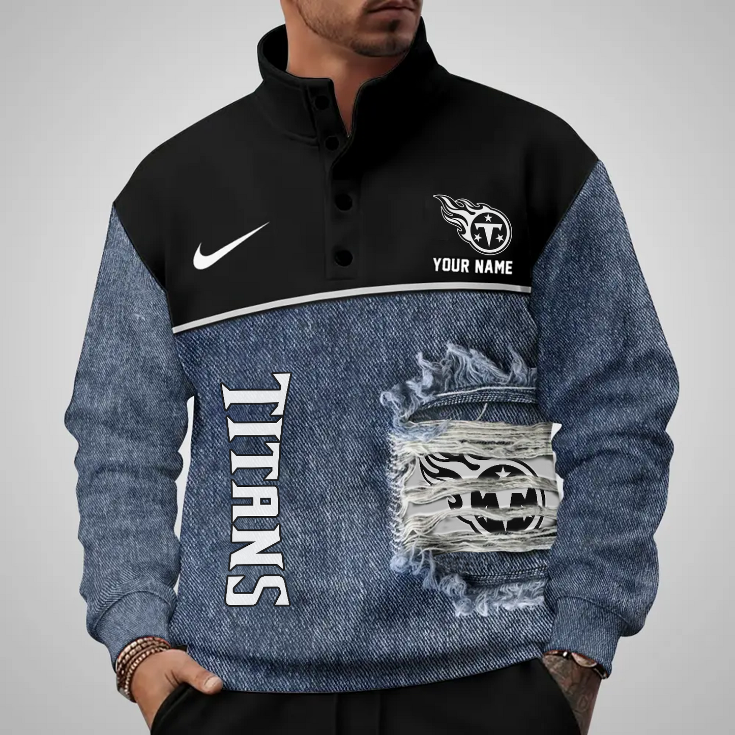 TEN x NFL Half Button Sweatshirt DatND DVT