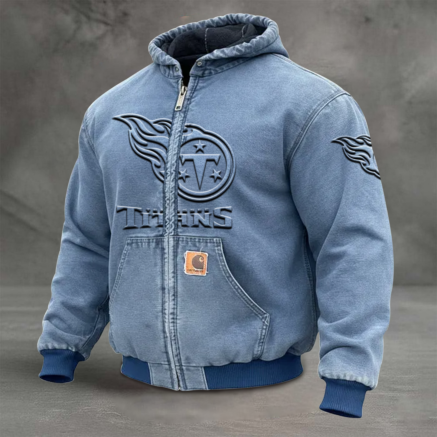 TEN x NFL Retro Hooded Sweatshirt Jacket Casual Workwear Denim Jacket DATND TANTD