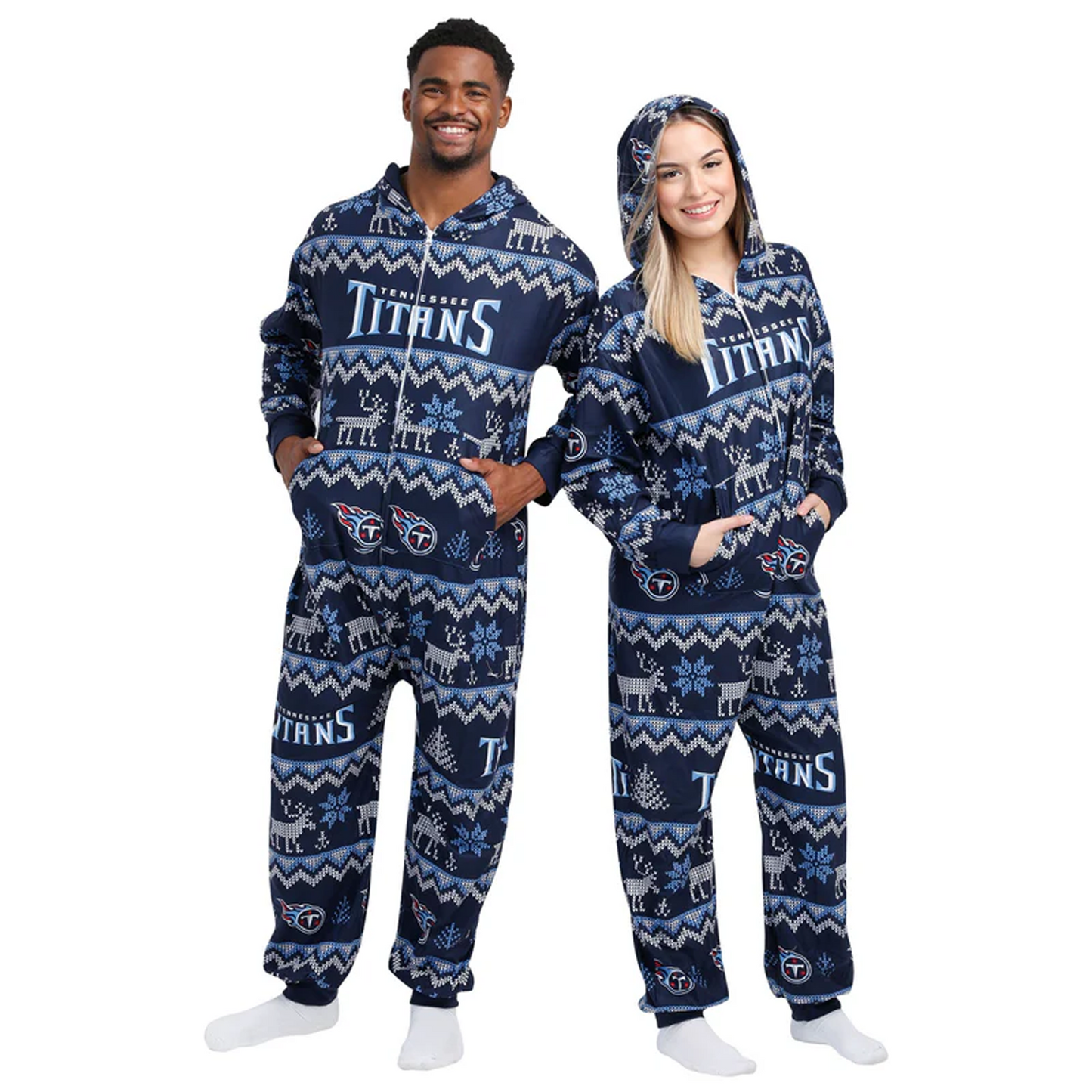 TEN x NFL Ugly Pattern One Piece Pajamas DATND TANTD