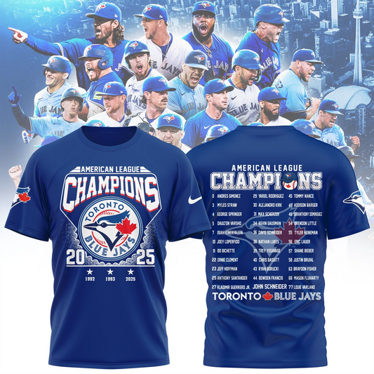 TOR 2025 American League Champions 3D Shirt V2 DatND DVT